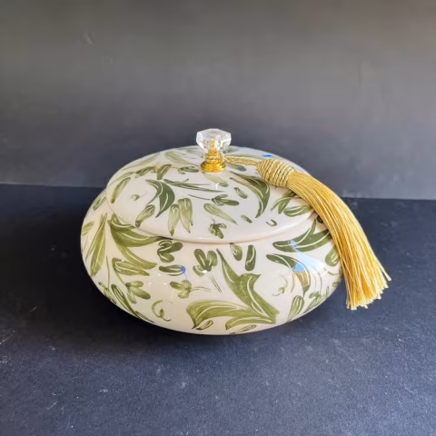 شکلات خوری قلم سبز مدل سرامیک