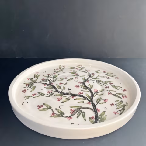 سینی عادی طرح درخت مدل سرامیک